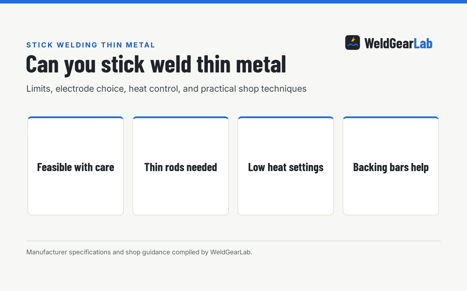 Can You Stick Weld Thin Metal?